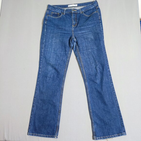 Denver Hayes Classic Fit High-rise Bootcut jeans women's size 12/32 denim blue - Picture 1 of 16